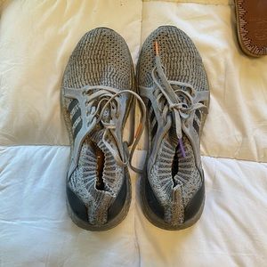 Ultra boost Grey and White workout/running sneakers